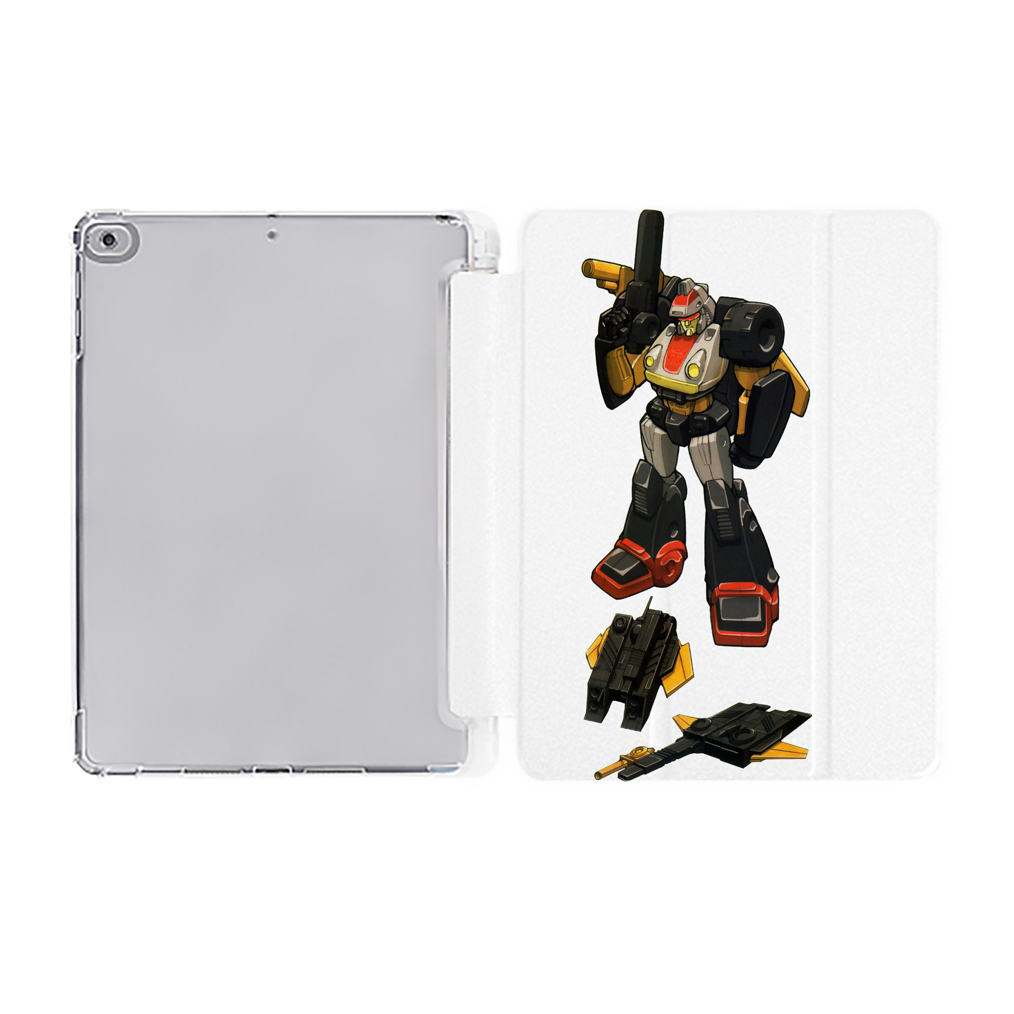 （画像用）  IPad ケース ペン収納付き 三つ折りスタンド PUレザー×シリコン 対応機種9.5/10.5/10.9インチ